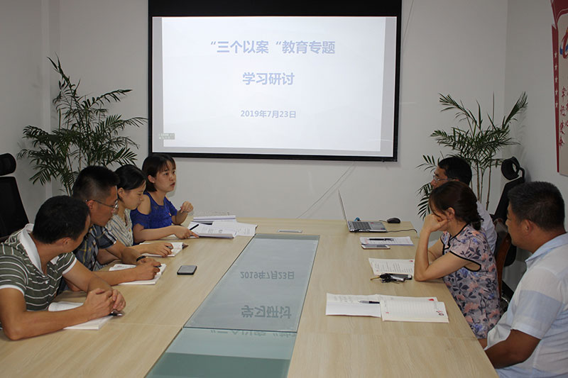 區城建投公司黨支部開展“三個以案”警示教育專題學習研討