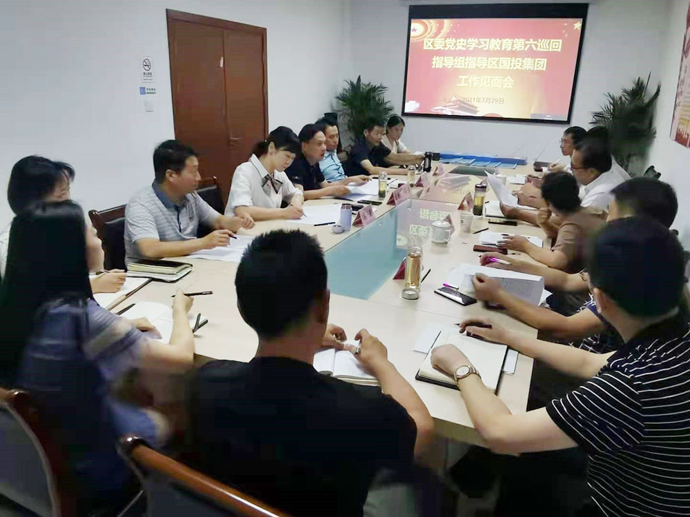區委黨史學習教育第六巡回指導組指導屯溪區國投集團工作見面會