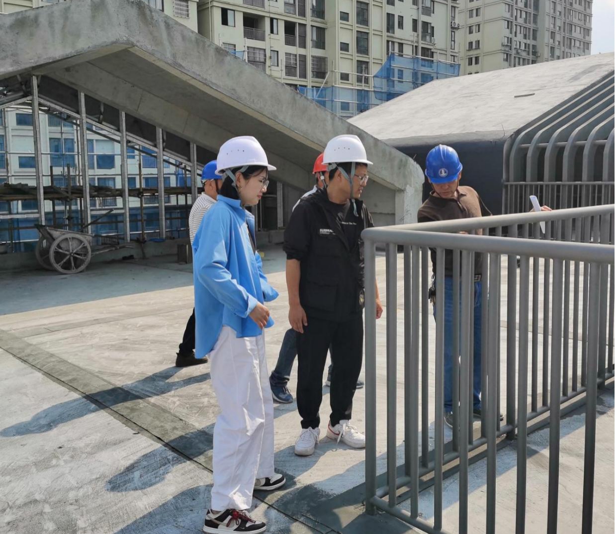 黃山市屯溪區學前教育能力提升工程-百鳥亭幼兒園建設項目組織節前安全生產檢