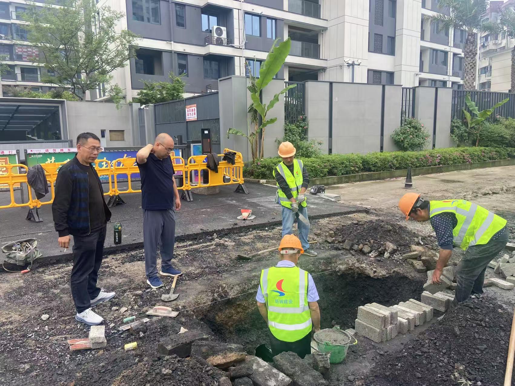 堅守一線保進度 嚴密巡查護安全——城建投公司“五一”期間全力護航工程項目