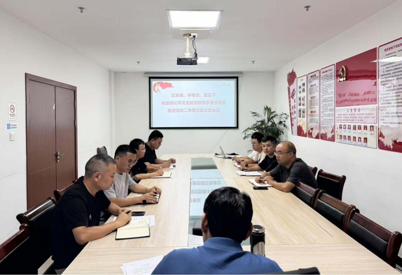 比發展、講奉獻、重實干：城建投公司開展黨群攜手重點項目推進活動二季度總結交流會