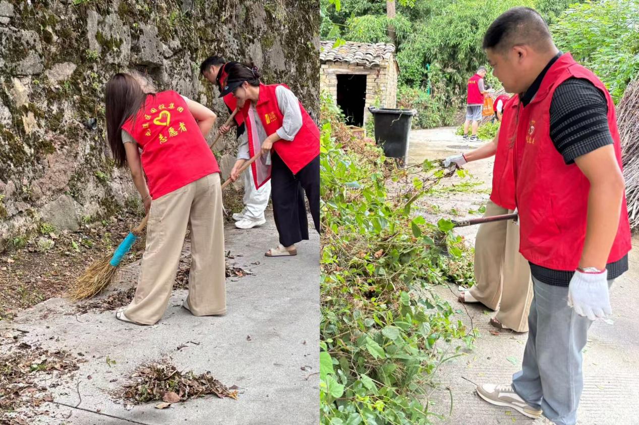 屯溪區國投集團開展“黨員先行扮靚家園 攜手共治美好環境”“學紅色精神 幫集體發展 創文明鄉村”等主題黨日活動